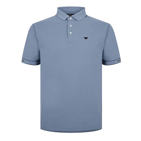 emporio armani tipped polo shirt